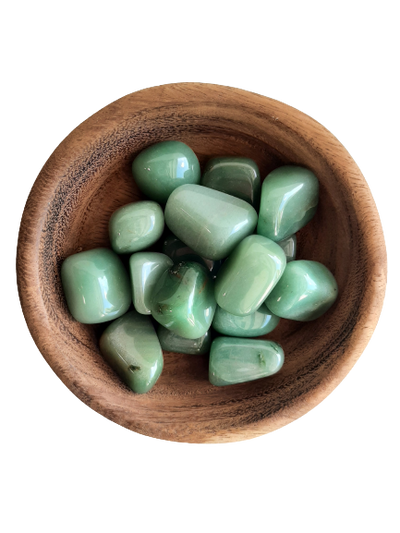 Aventurine Crystal Set of Tumbled Stones Smoothed and Polished - 2x3cm
