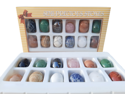 Mini 30mm Crystal Egg Gift Pack of 12 Stones