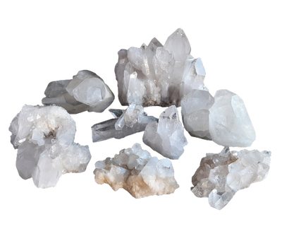 Clear Quartz Crystal Cluster Naturally Grown From Brazil 130-180g