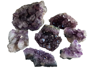 Amethyst Crystal Cluster Druze Plate Naturally Grown From Brazil 350-400g