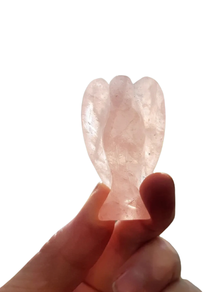 Rose Quartz 5cm Crystal Angel
