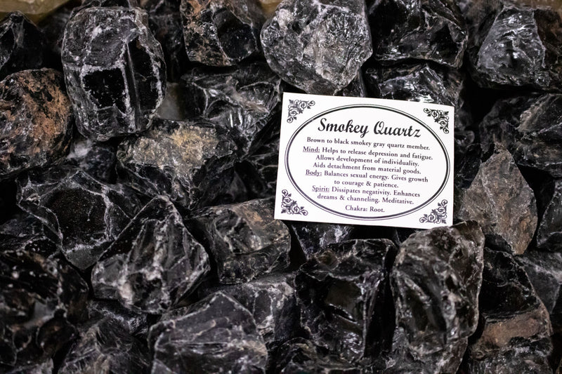 Smokey Quartz Crystal Rough Chunk Natural Mineral - 4 to 8cm