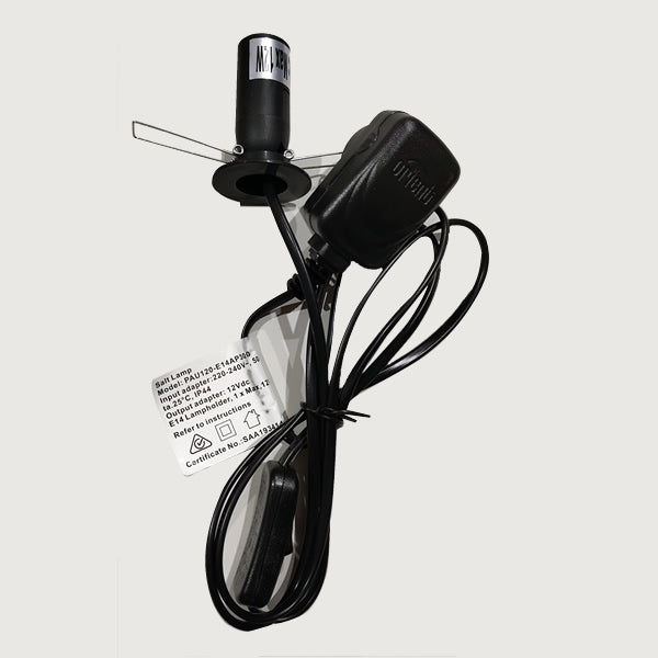 Power Cord & 1 x Light Bulbs Included for Himalayan Salt Lamps - 12V