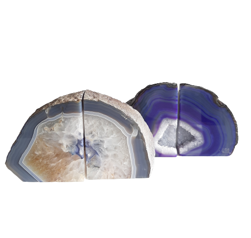 Agate Book-Ends