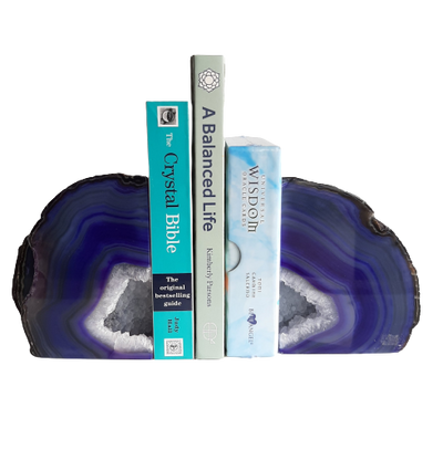 Agate Book-Ends