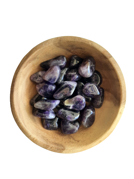 Amethyst Crystal Set of Tumbled Stones Smoothed and Polished - 2x3cm