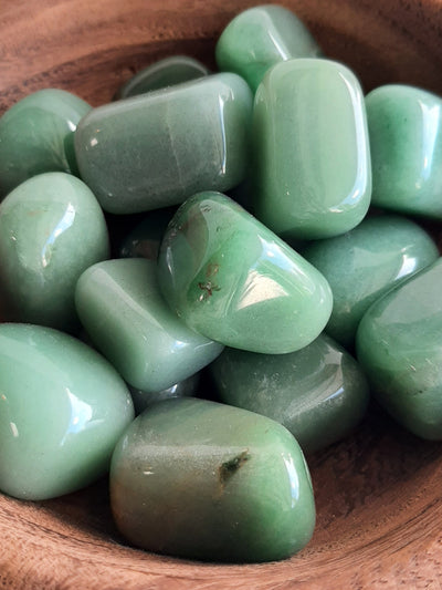 Aventurine Crystal Set of Tumbled Stones Smoothed and Polished - 2x3cm