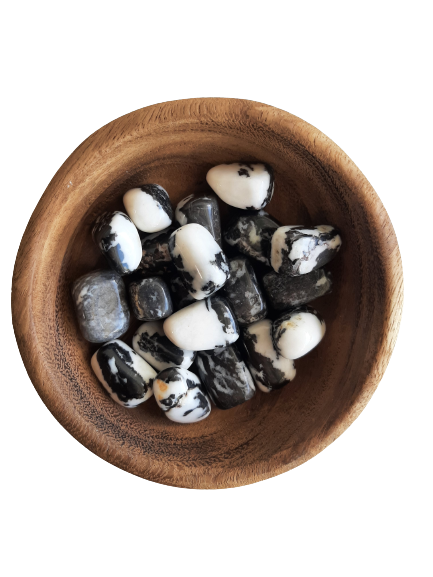 Zebra Jasper Crystal Set of Tumbled Stones Smoothed and Polished - 2x3cm