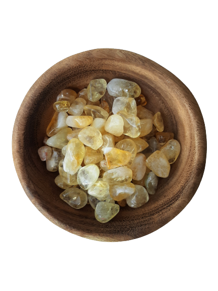 Citrine Crystal Set of Tumbled Stones Smoothed and Polished - 2x3cm