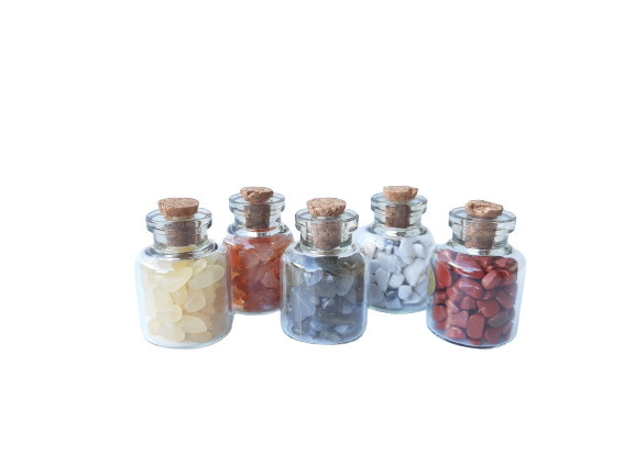 Fairy Crystal Stones Smoothed and Polished - bottle