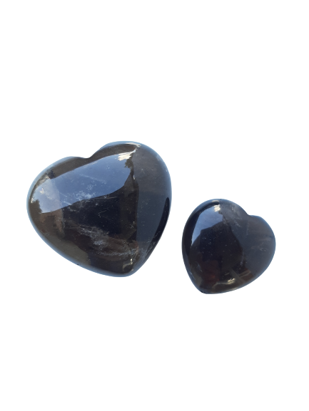 Smokey Quartz Crystal Heart Cut and Polished Mineral