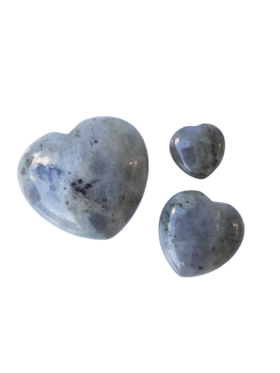 Labradorite Crystal Heart Cut and Polished Mineral