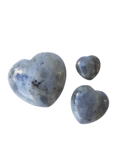 Labradorite Crystal Heart Cut and Polished Mineral