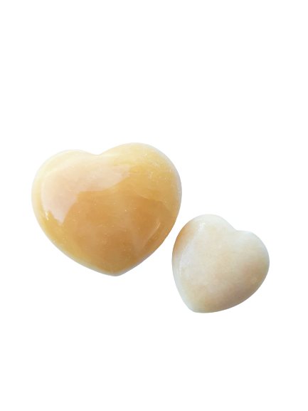Calcite Crystal Heart Cut and Polished Mineral