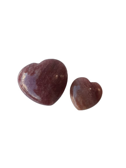 Lepidolite Crystal Heart Cut and Polished Mineral