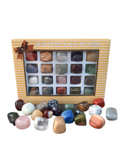 Tumble Stone Set of 20 Crystal Gift Pack