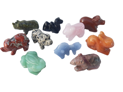 Mini  Crystal Animals Gift Pack of 12 Stones