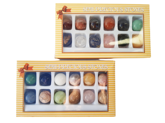 Mini 25mm Crystal Sphere Gift Pack of 12 Stones