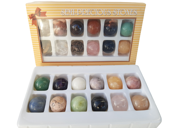 Mini 25mm Crystal Sphere Gift Pack of 12 Stones