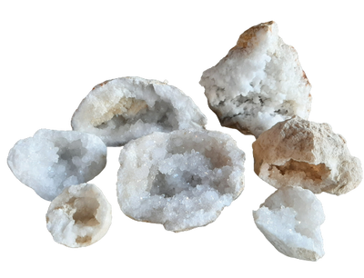 Quartz and Calcite Crystal Cluster Natural Mineral From Morocco 75g-125g