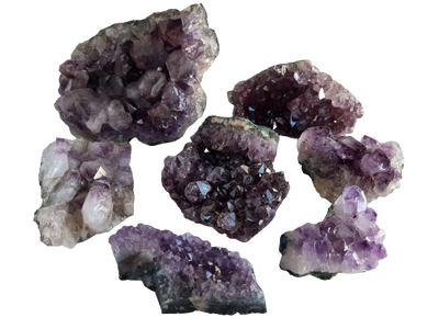 Amethyst Crystal Cluster Druze Plate Naturally Grown From Brazil 80-130g/piece