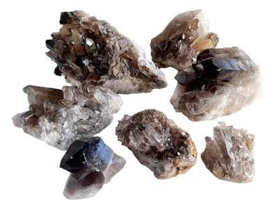 Smokey Quartz Crystal Cluster Naturally Grown From Brazil 240-280g