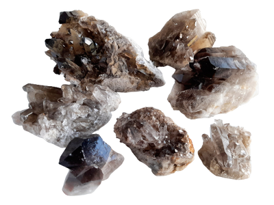Smokey Quartz Crystal Cluster Naturally Grown From Brazil 400-600g