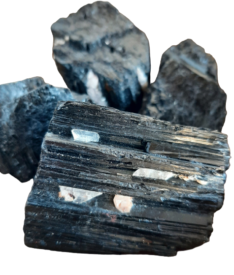 Natural Black Tourmaline Rough