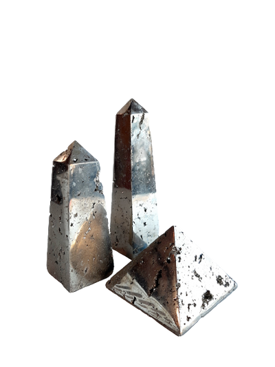 Pyrite Generator Single Point Cut and Polished From Brazil