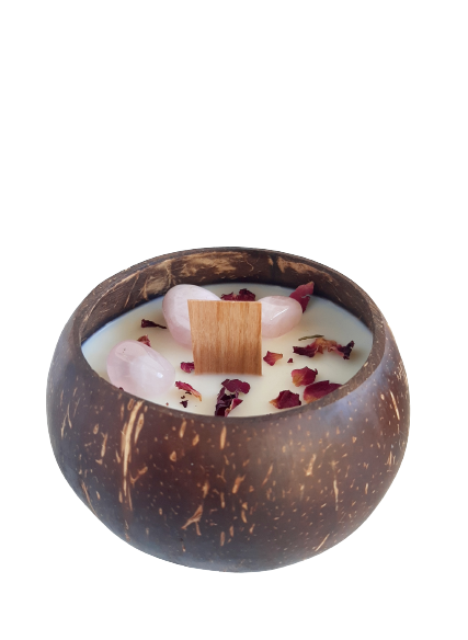 Coco Bowl Candle - Rose Quartz