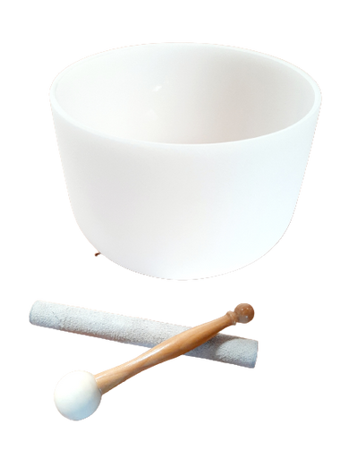 10 inch Frosted Quartz Singing Bowl