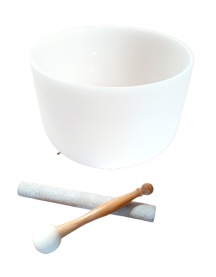 12 inch Frosted Quartz Singing Bowl