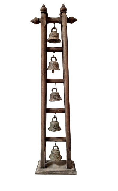 Wooden Trapeze with 5 Bells