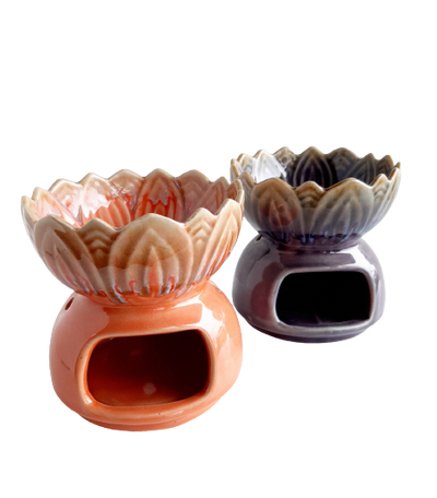 Ceramic Flower Oil Burner