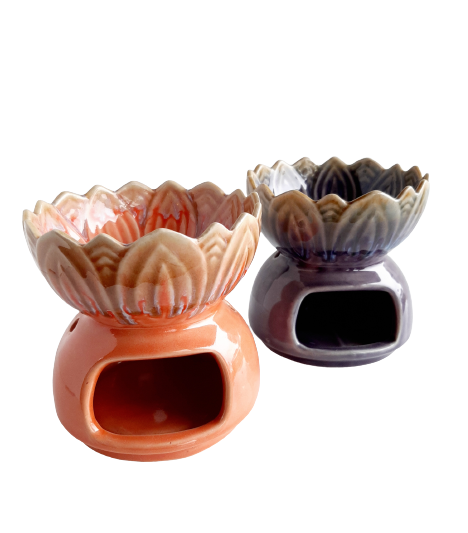 Ceramic Flower Oil Burner