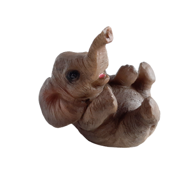 Baby Elephant Figurine - 6cm