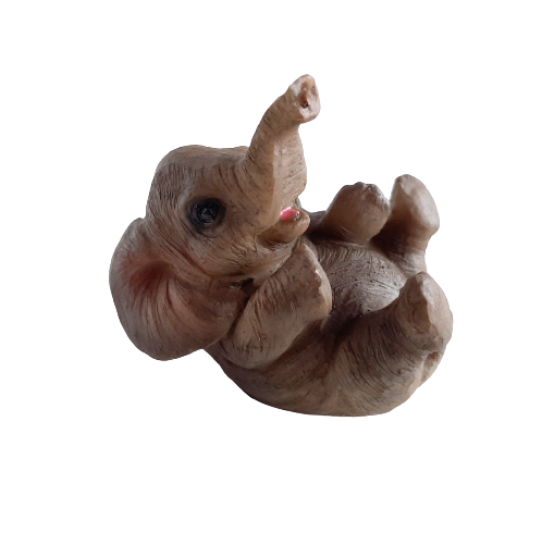 Baby Elephant Figurine - 6cm