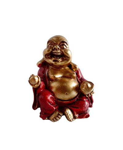 Red and Gold Happy Buddha - 5cm