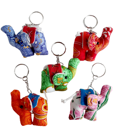 Fabric Animal Key Ring