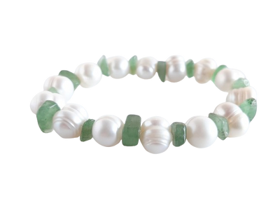 Pearl & Crystal Chip Bracelet