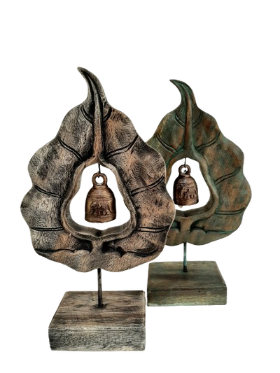 Wooden Leaf with Bell