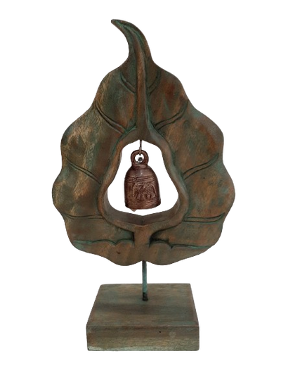 Wooden Leaf with Bell