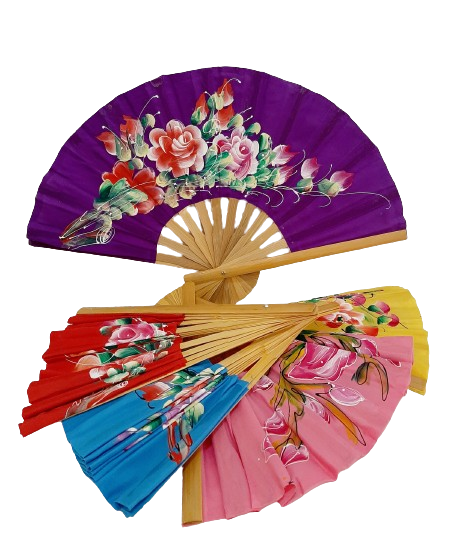 Hand Made Fan 30cm - made in Thailand