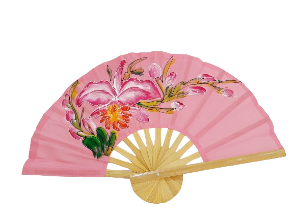 Hand Made Fan 30cm - made in Thailand