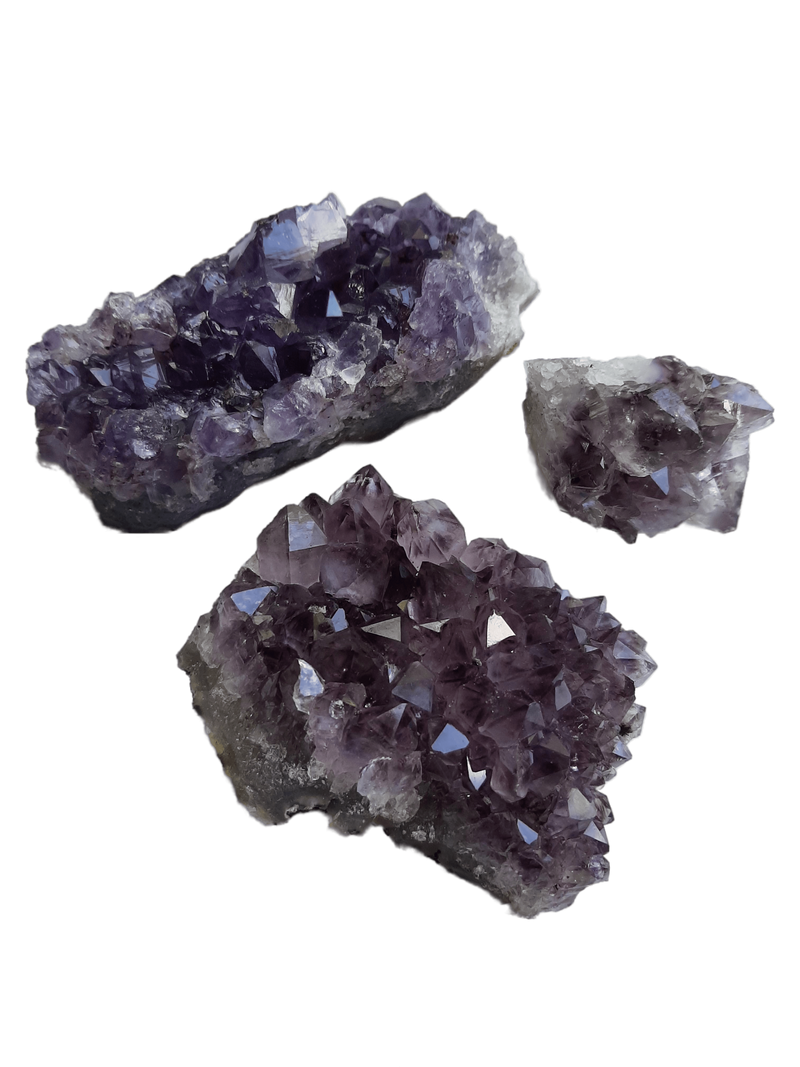 Amethyst Crystal Cluster Druze Plate Naturally Grown From Brazil 400-500g