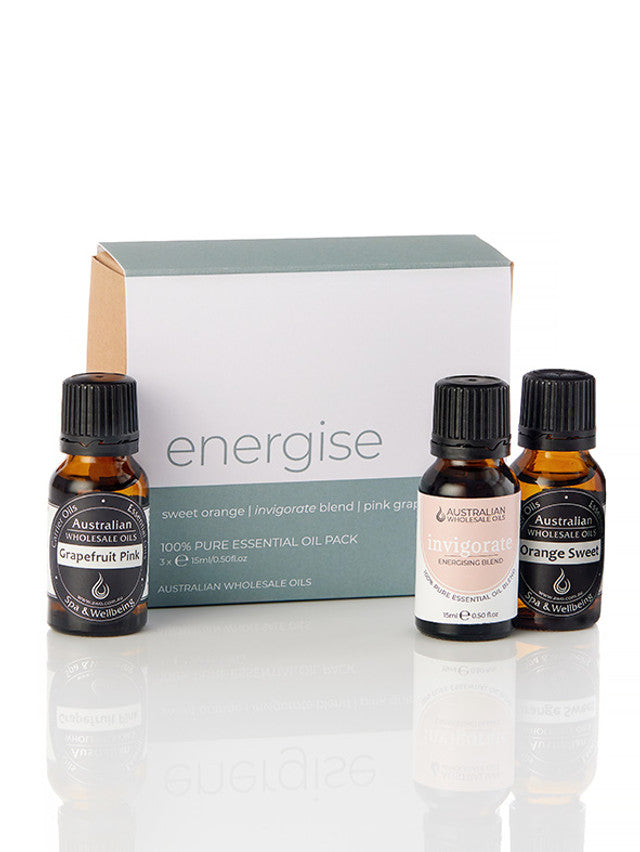 Essential Oil Pack - ENERGISE (3-Pack)