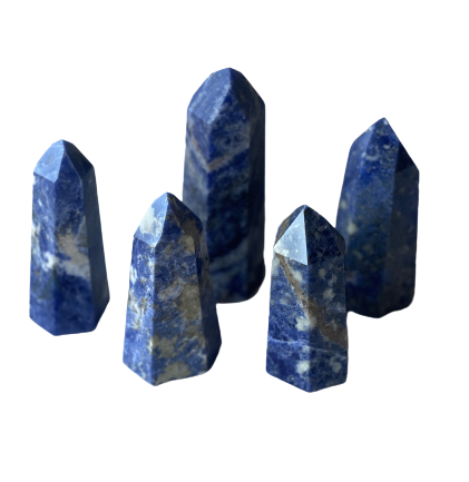 Sodalite Generator Single Point Cut and Polished From Brazil