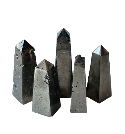 Pyrite Generator Single Point Cut and Polished From Brazil