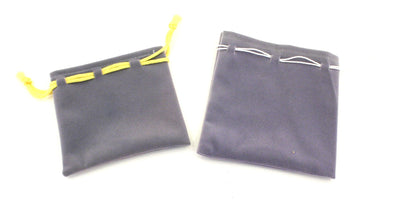 Suede Gift Bag Pouch Coloured String