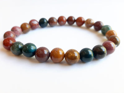 Crystal Round Bead Bracelet - 8mm